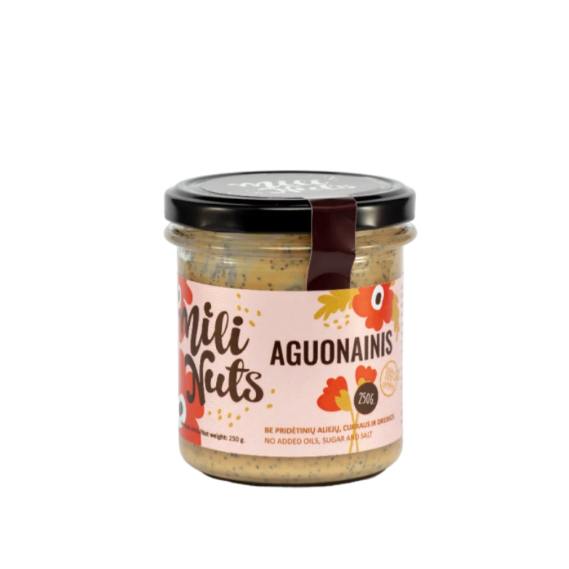 RIEŠUTŲ KREMAS „AGUONAINIS“